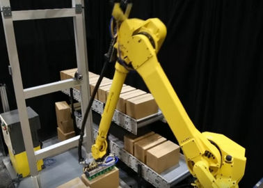 China Flexibele Robot Geautomatiseerde Palletizer met het Palletiseren Regelbare Programma&#039;s fabriek