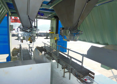 China Mobiele Verpakkend Systeemaanhangwagen met FFS-Machine/het Palletiseren voor Cementverpakking fabriek