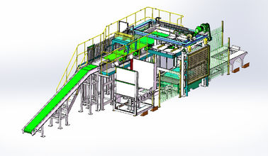 China Palletizer op hoog niveau met Automatische Palletizer-Machine voor 25kg-50kg-Zaktype Producten fabriek